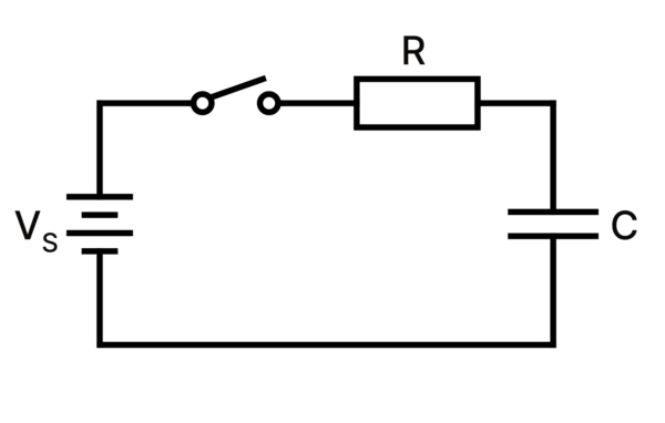 A series RC charging circuit